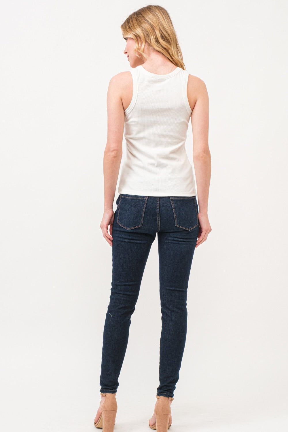 And The Why BOO Spider Web Ribbed Tank