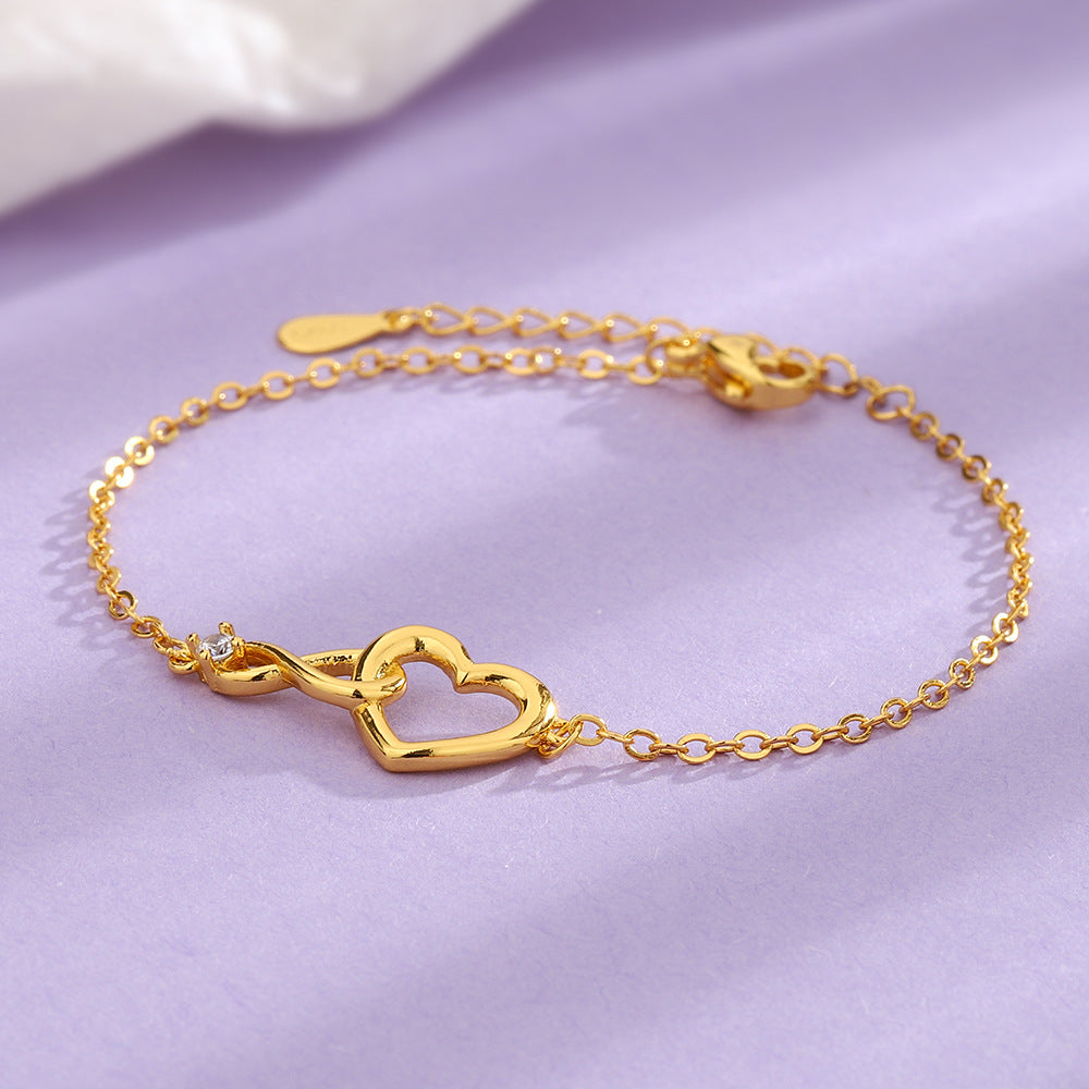Fashion Wholesale Wedding Jewelry Gold Plated Heart Shape Bangle Bracelet -  China Fashion and Jewelry price | Made-in-China.com